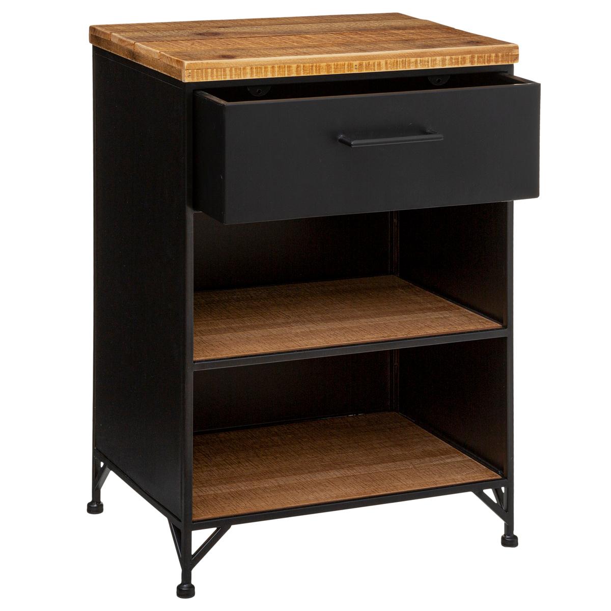 Noptieră Atmosphera Cierna, 64 cm, Negru