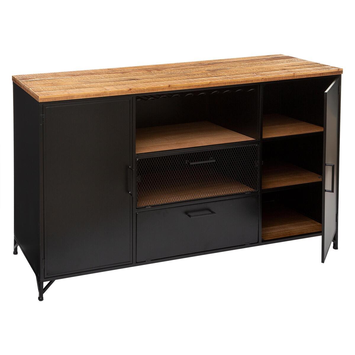 Dulap Atmosphera Cierna, 140x85 cm, Negru