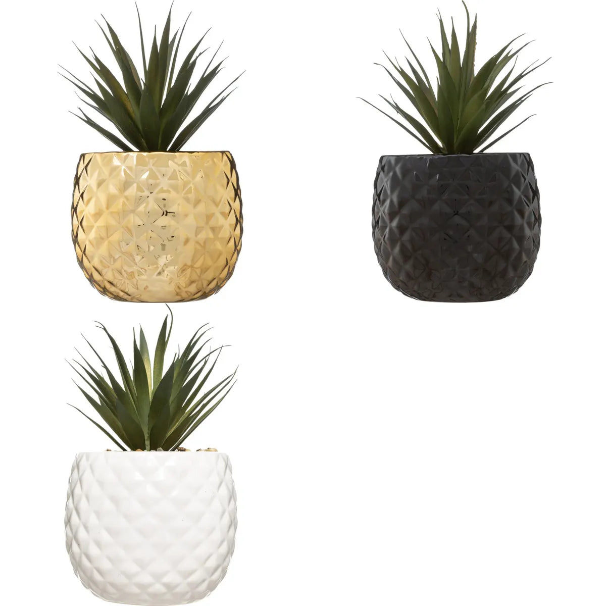 Atmosferă de plantă artificială Ananas, 21 cm, Diverse tipuri
