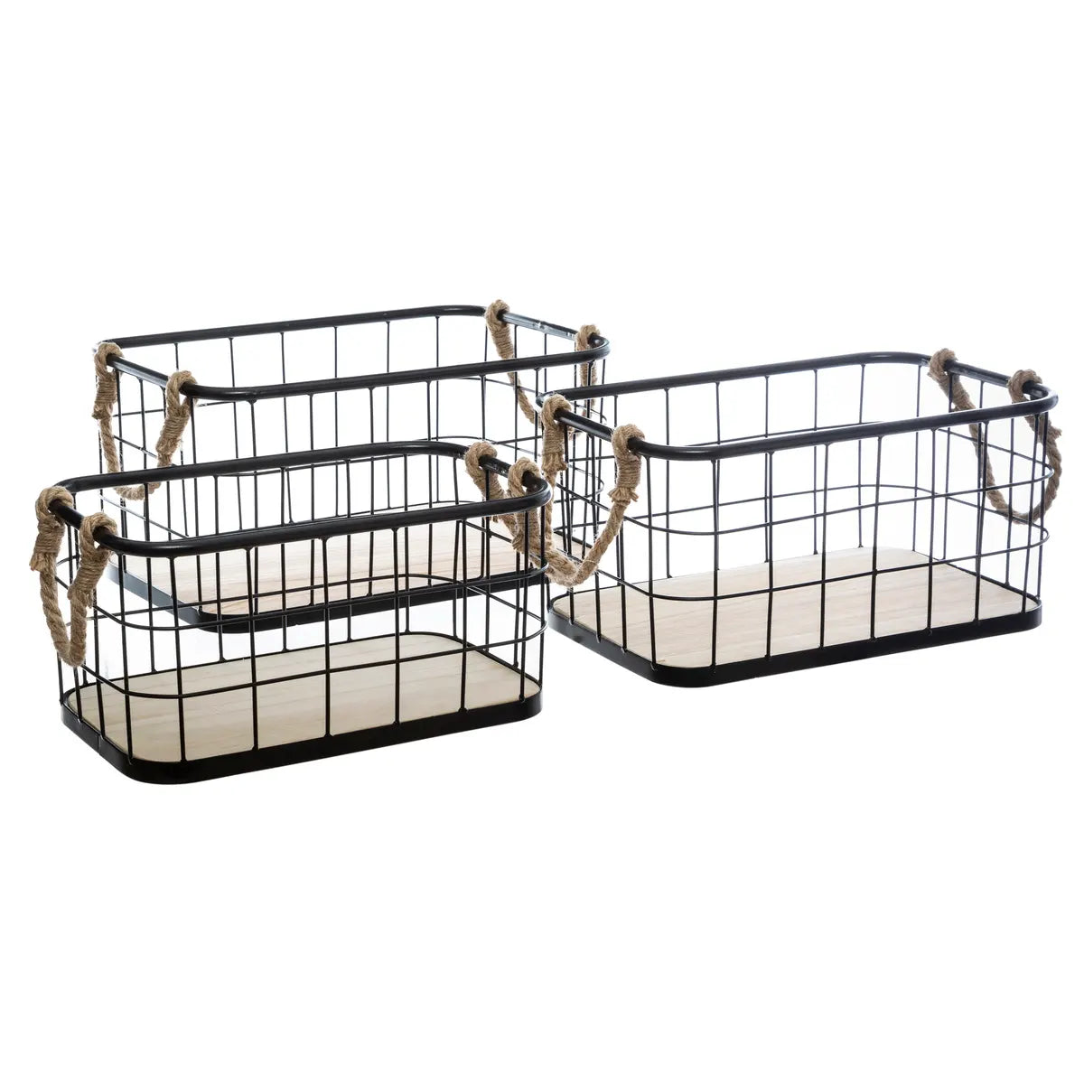 Set de coșuri de depozitare Atmosphera Austin, 3 buc, Metal