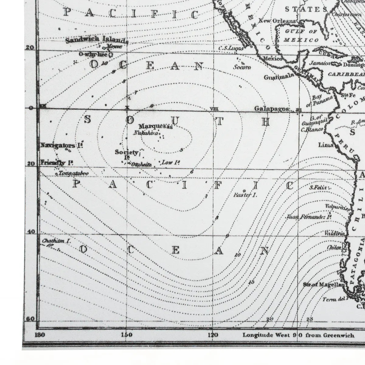Placemat atmosfera Planisfera, 45x30 cm
