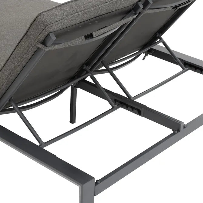 Двоен алуминиев шезлонг Hesperide Evasion, Графит