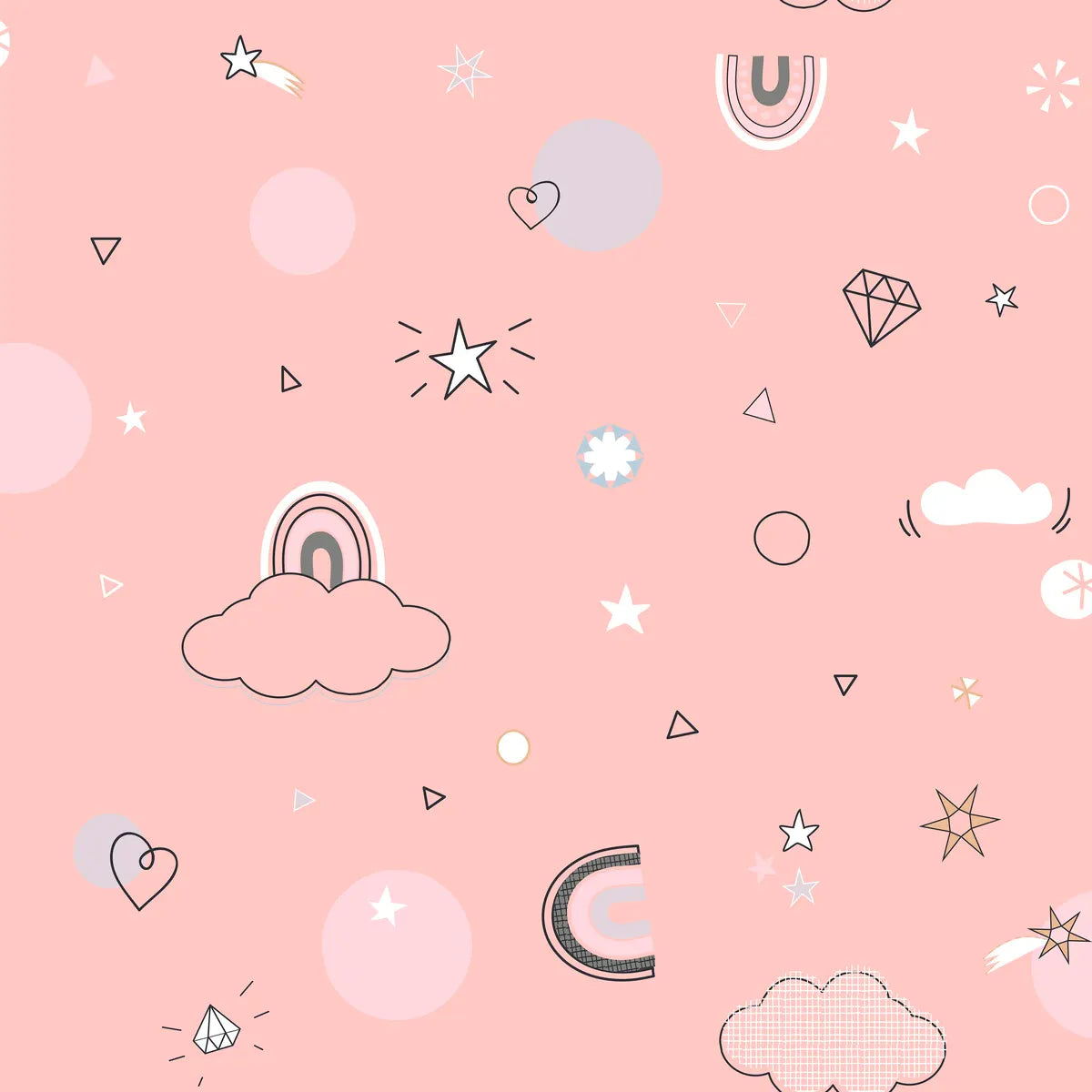 Lenjerie de pat reversibilă pentru copii Atmosphera Unicorn, 140x200 cm, bumbac