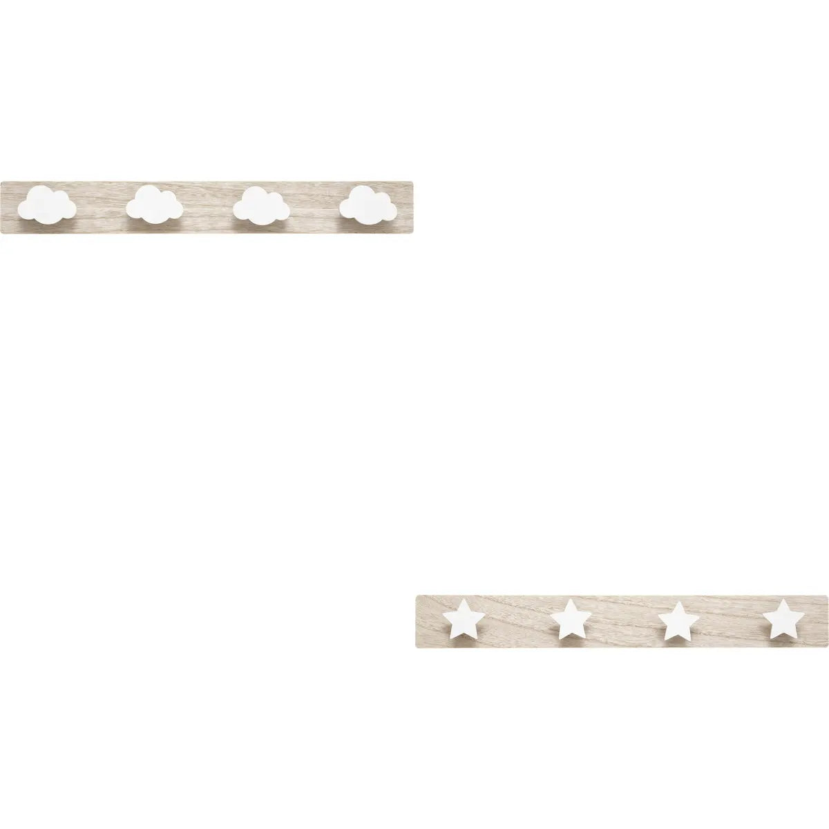 Cuier pentru copii Atmosphera, Alb, Lemn