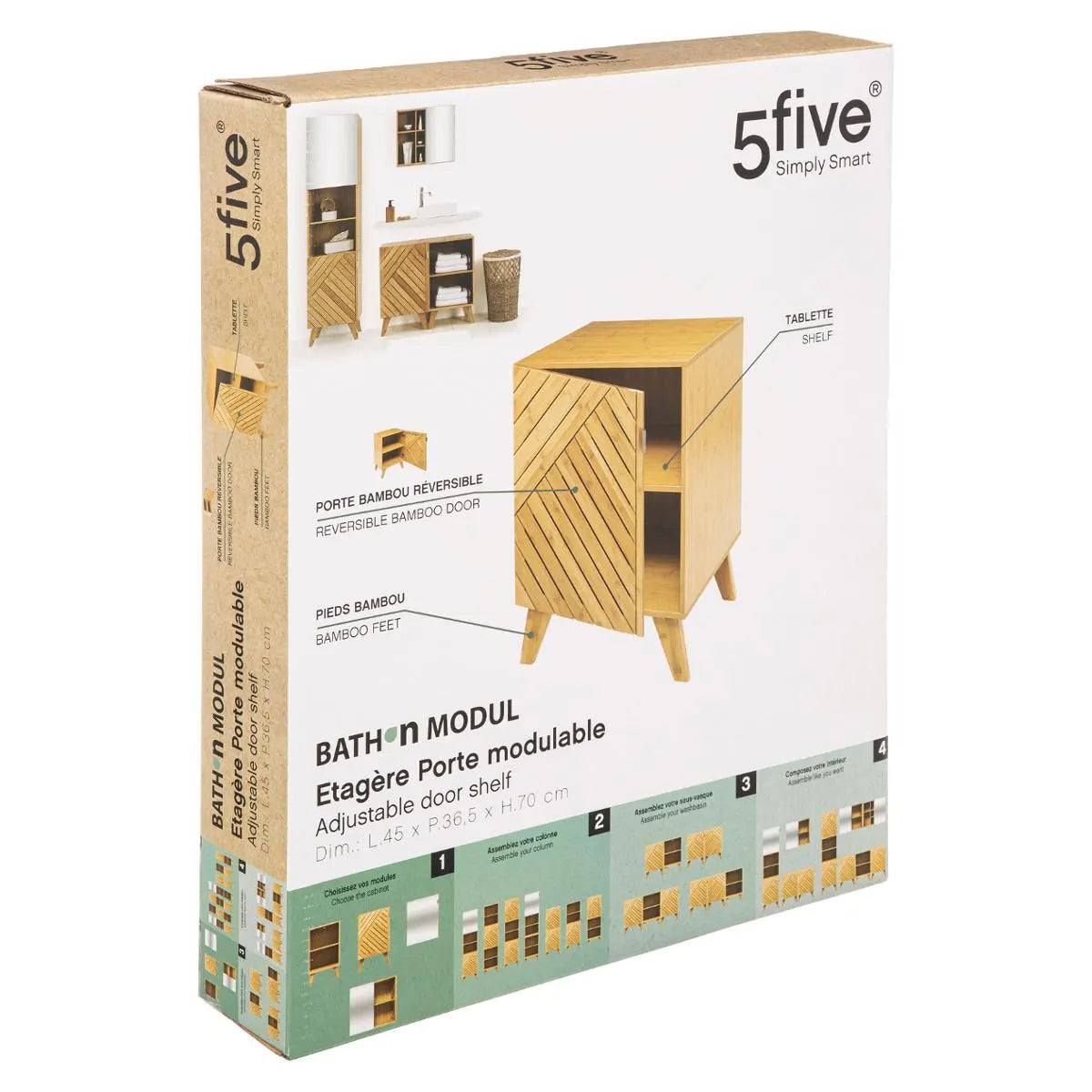 Dulap de baie 5five Bath n'Modul, cu ușă