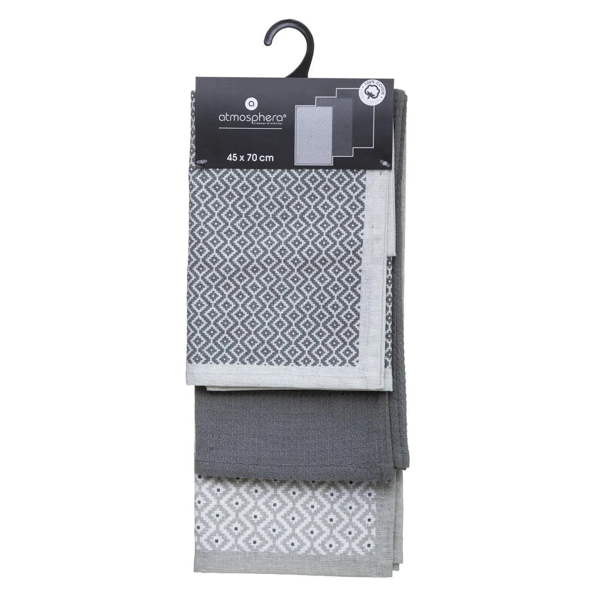 Set de prosoape Atmosphera, 45x70 cm, bumbac, 3 buc.