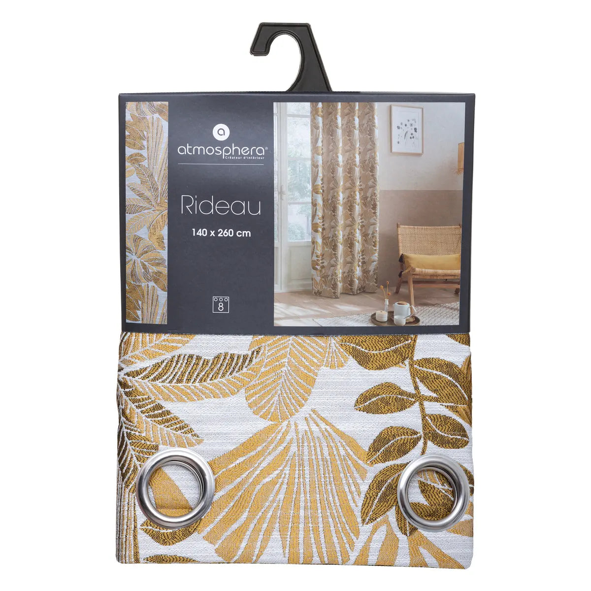 Perdea Atmosferă Bejuco, Jacquard, 140x260 cm