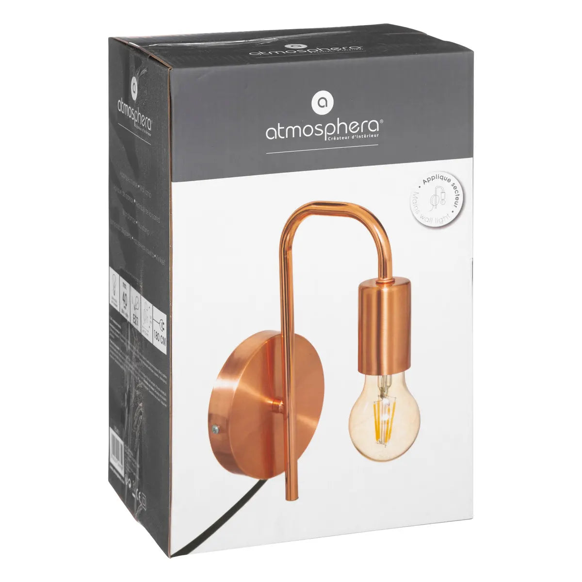 Lampă de perete Atmosphere Keli, 17 cm