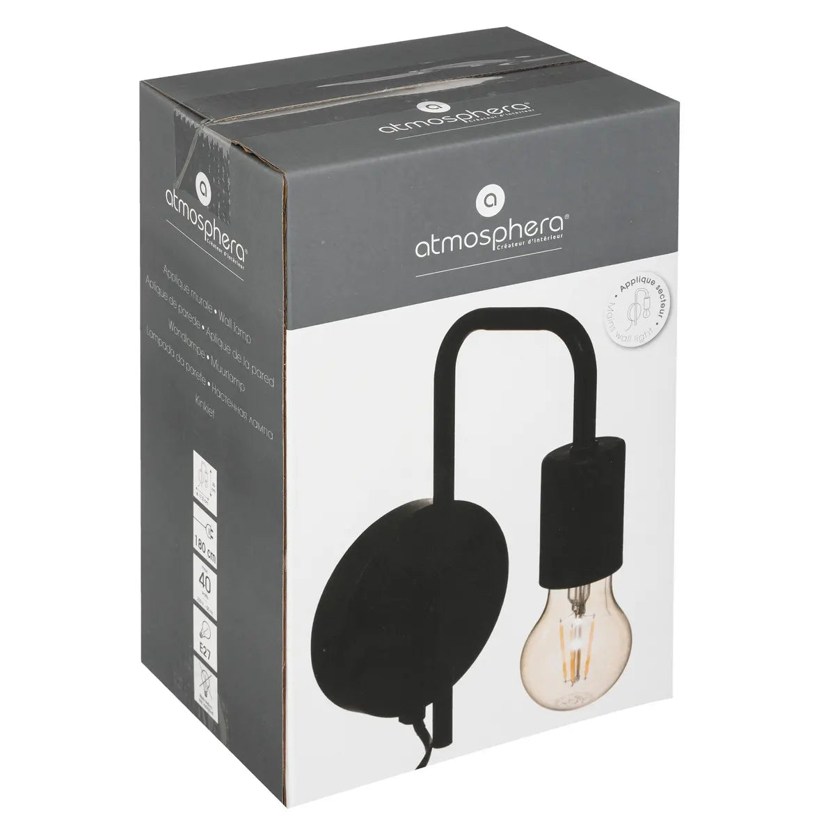 Lampă de perete Atmosphere Keli, 17 cm