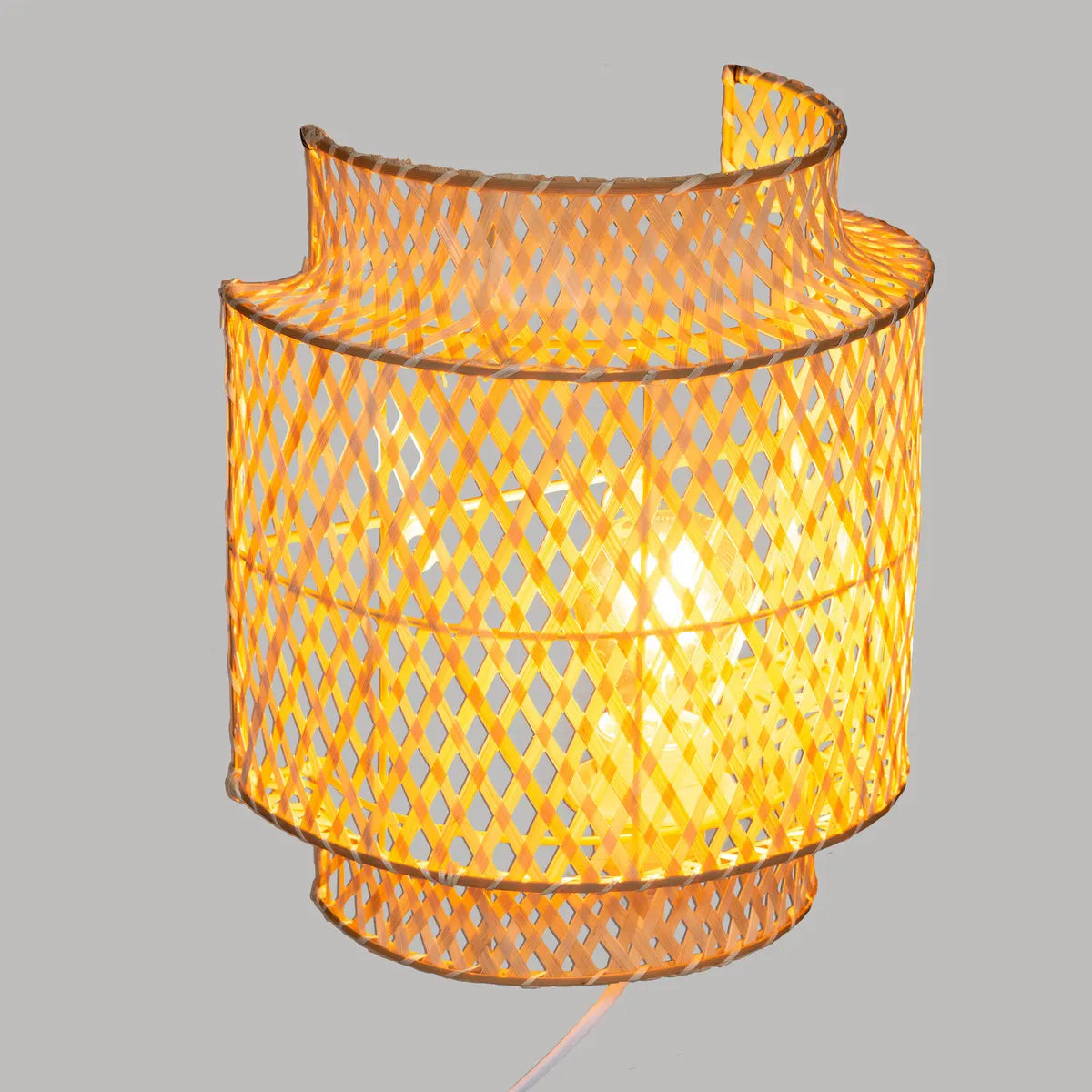 Lampă de perete Atmosphera Liby, 23 cm, Bambus