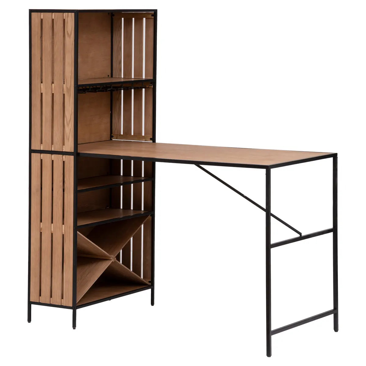 Masă de bar Bakos, Neagră, cu atmosferă de bar