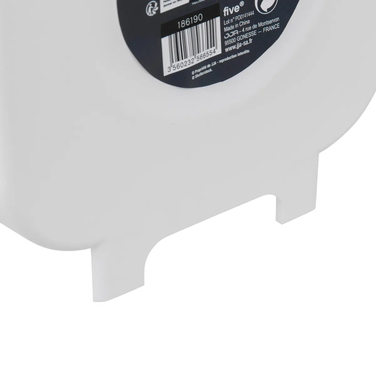 Coș de gunoi 5five, Gri/Alb, Plastic, 8 l, Pliabil