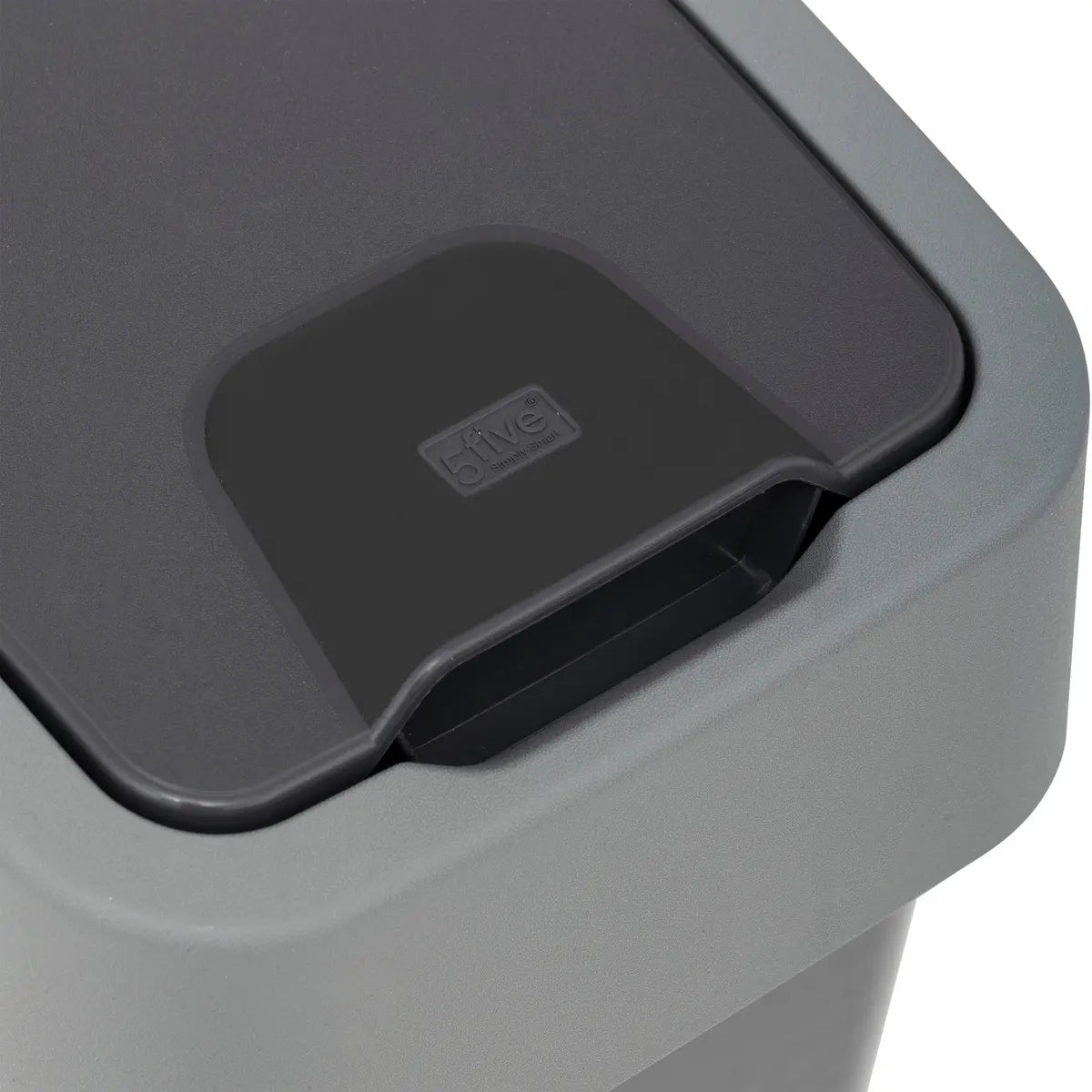 Coș de gunoi 5five, Plastic, Capac dublu