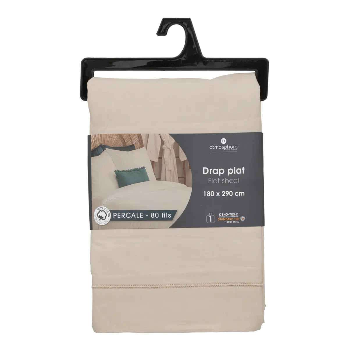 Cuvertură Atmosphera, Percale, 180x290 cm