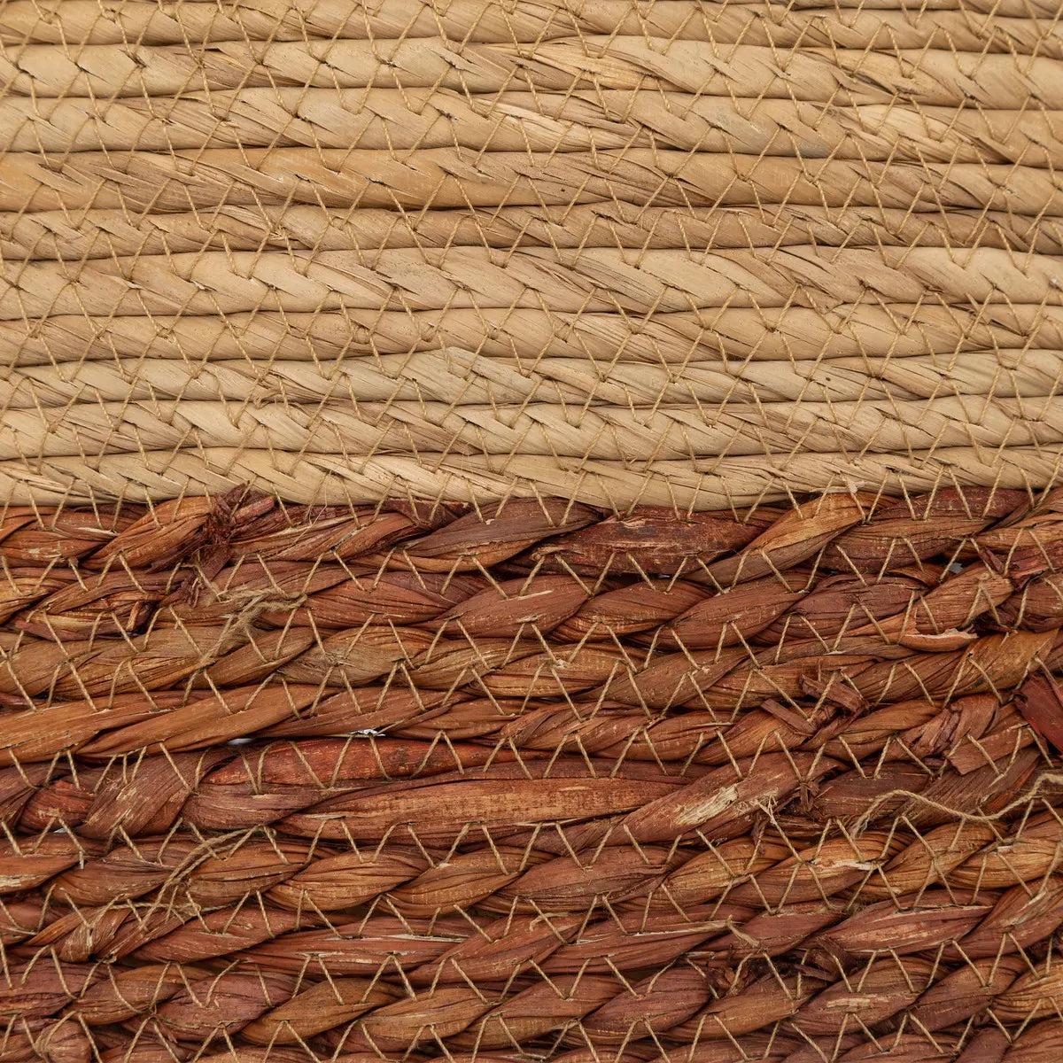 Set de coșuri pliabile Atmosphera Lena, 2 buc, stuf