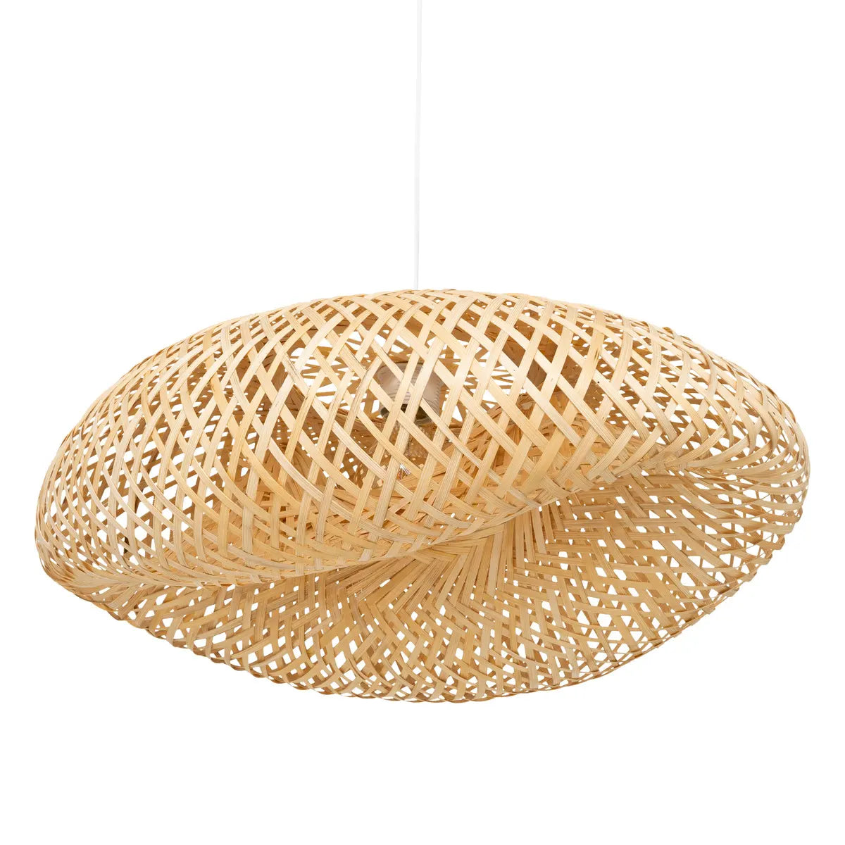 Lampă suspendată Beddy, 50 cm, bambus