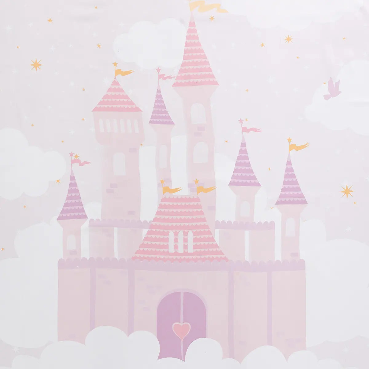 Perdea opacă pentru copii Atmosphera Castle, 135x260 cm, violet