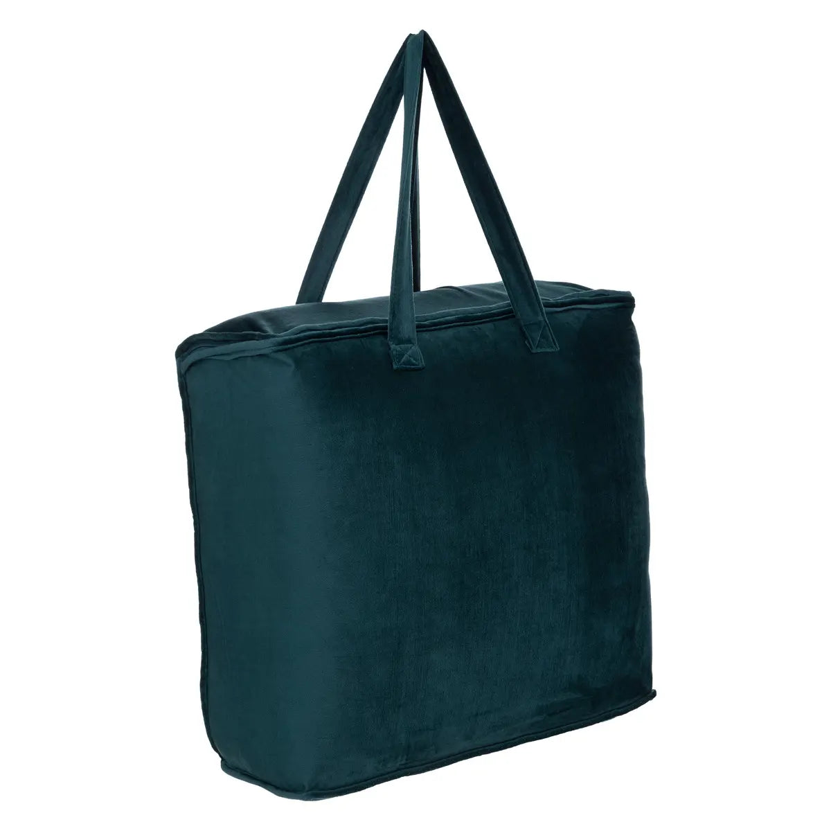 Șezlong Atmosphera Jiling, Velur, 240x260 cm, Albastru/Verde