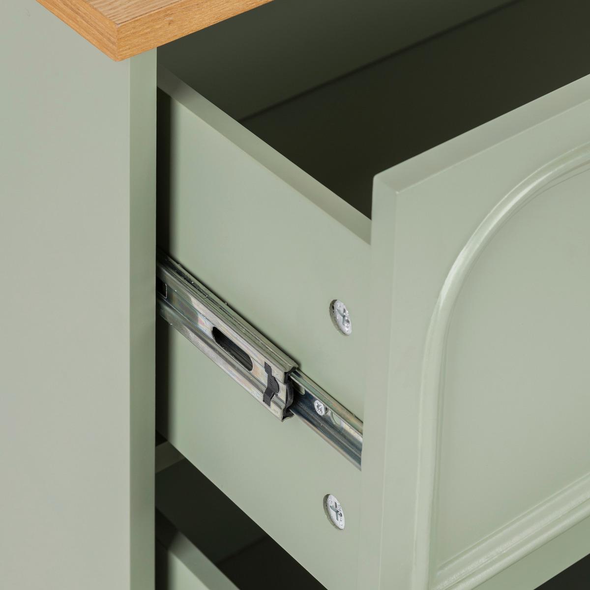 Comodă Atmosphera Mohea, 3 sertare, MDF, Verde