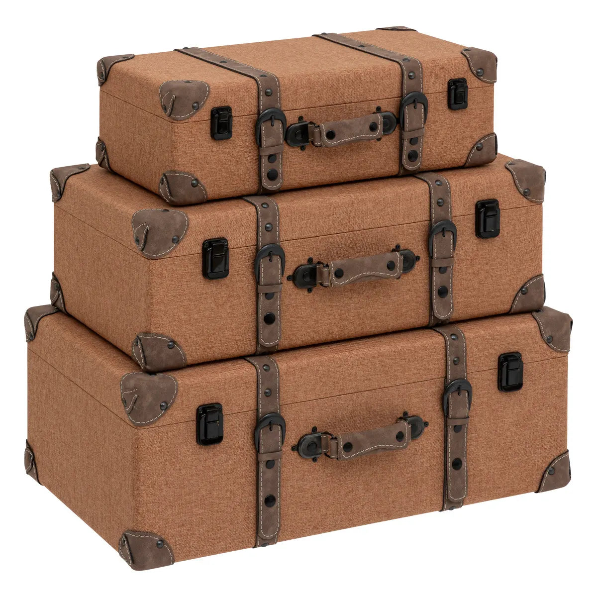 Set de valize decorative Atmosphera Vintage, 3 buc.