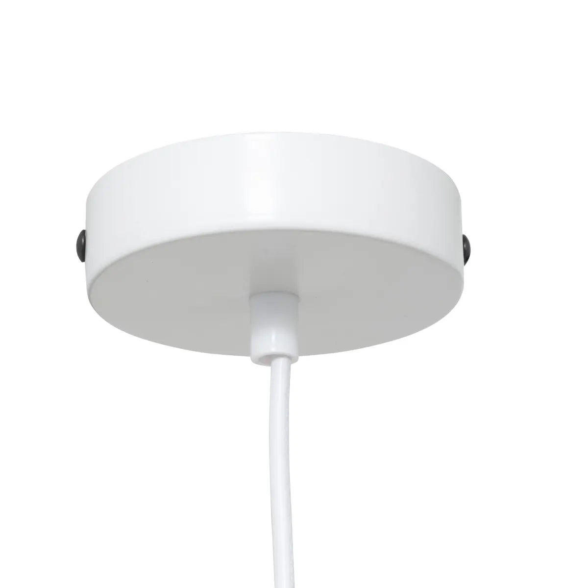 Lampă suspendată Atmosphera Tobie, 25 cm, bumbac alb