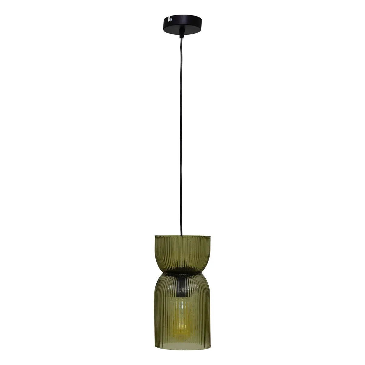 Lampă suspendată Atmosphera Ancel, 14 cm, sticlă, verde