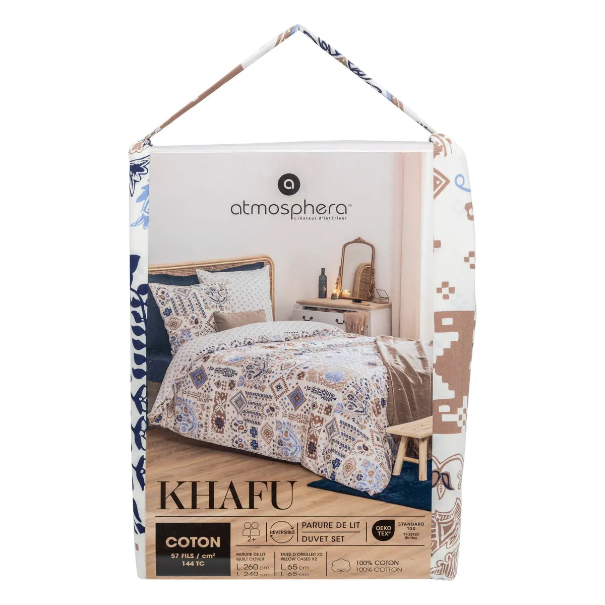 Lenjerie de pat Atmosphera Khafu, bumbac, 260x240 cm
