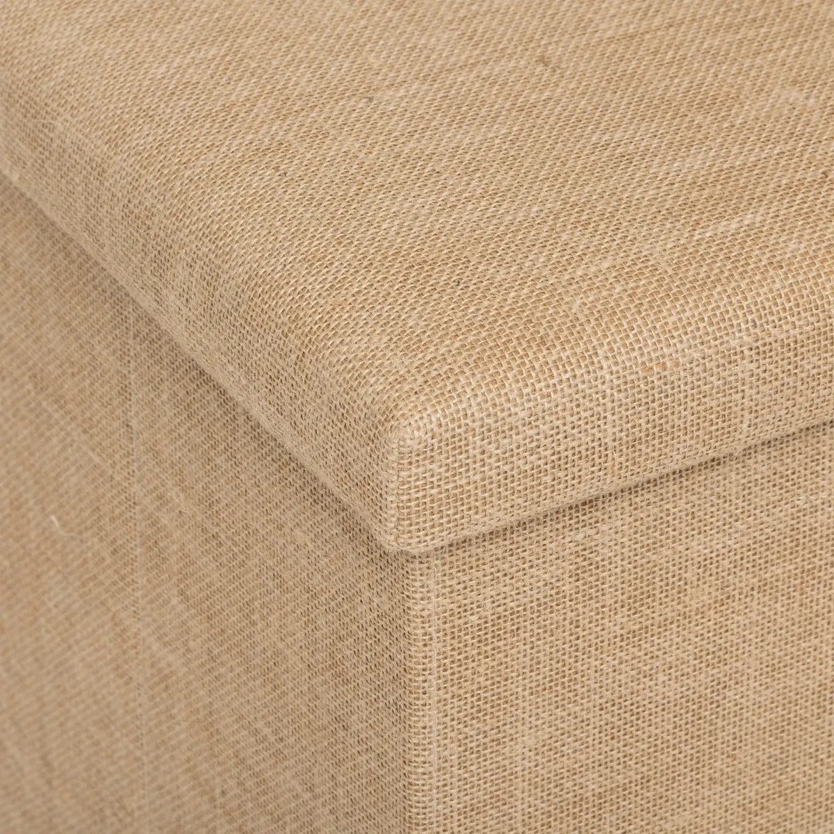 Puf dublu pliabil 5five Mix & Modul, material textil cu efect de iută