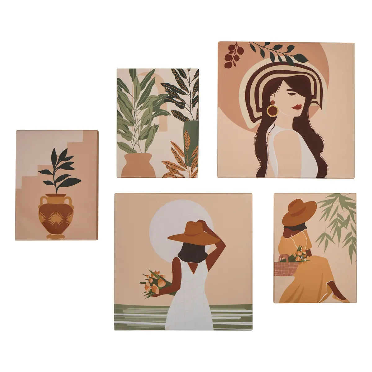 Atmosphera Cynthia Imprimeu pe pânză Femeie Set de 5