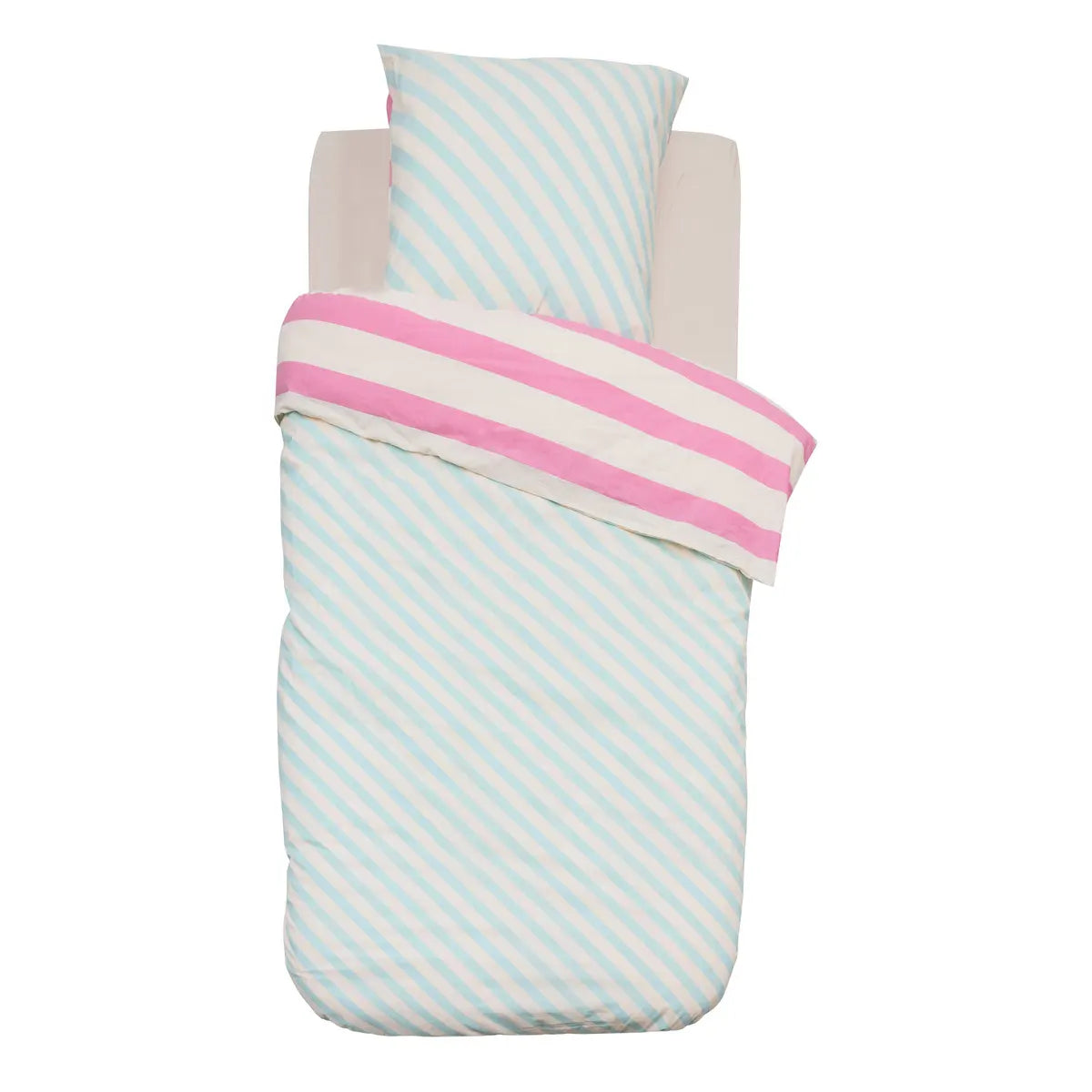 Lenjerie de pat reversibilă pentru copii Atmosphera Azel, 140x200 cm, bumbac