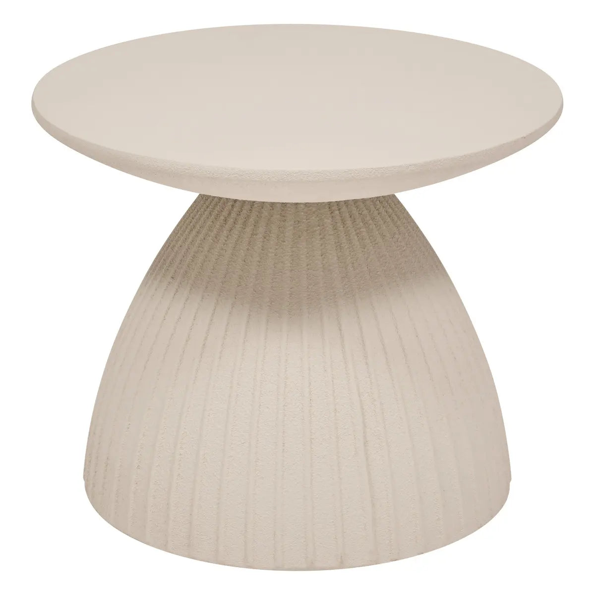 Masuta laterala atmosfera Fylis, Magnesia, Ivory, Ø50 cm