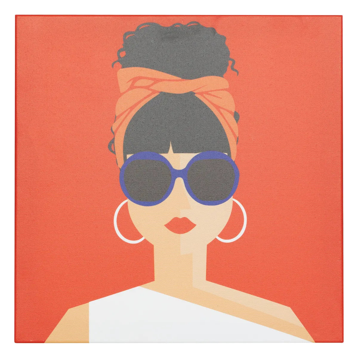 Pictură atmosferă Natty Pop, Imprimeu pe pânză 28x28 cm, Modele asortate