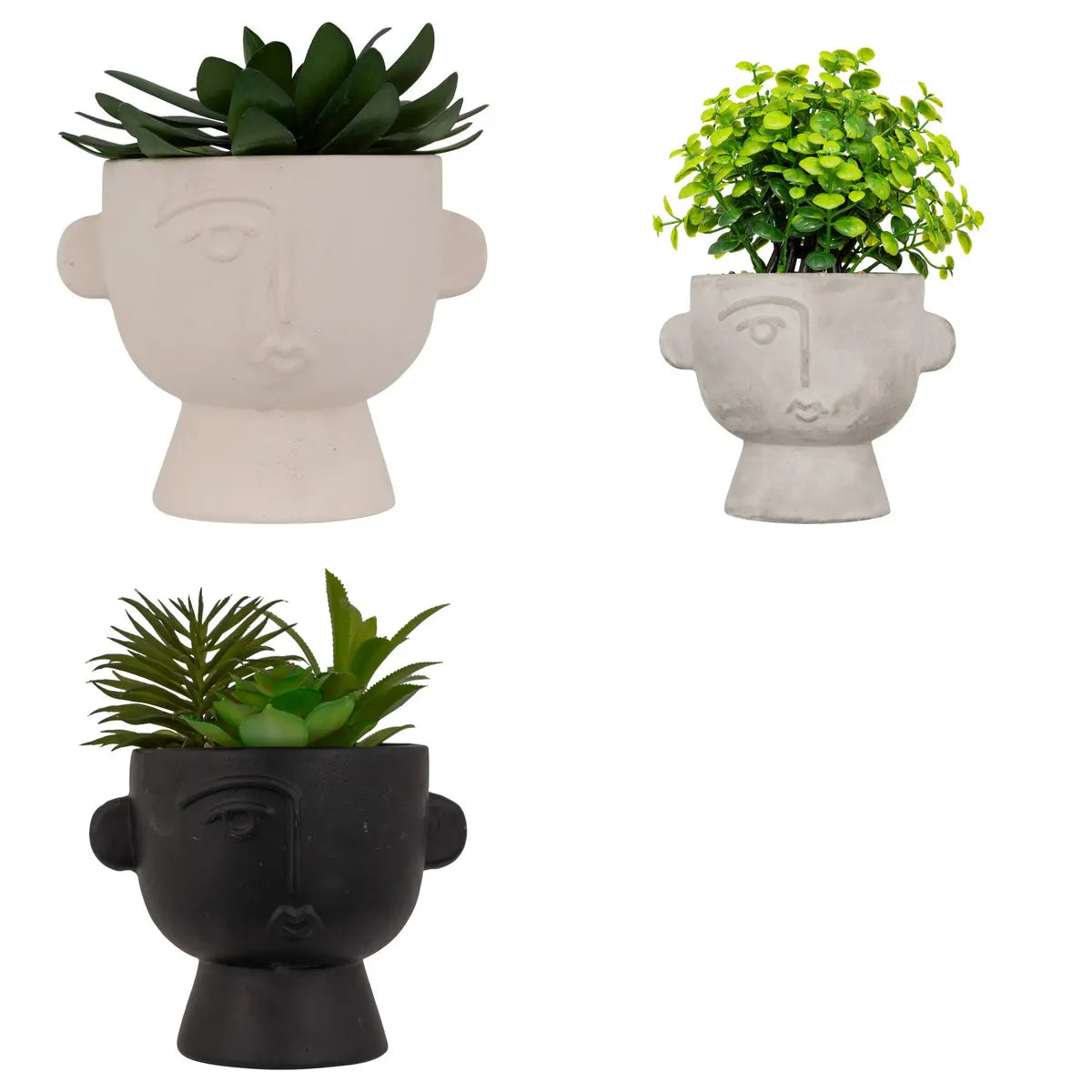 Plantă artificială Atmosphera Dusty Succulent, 22 cm, diverse specii