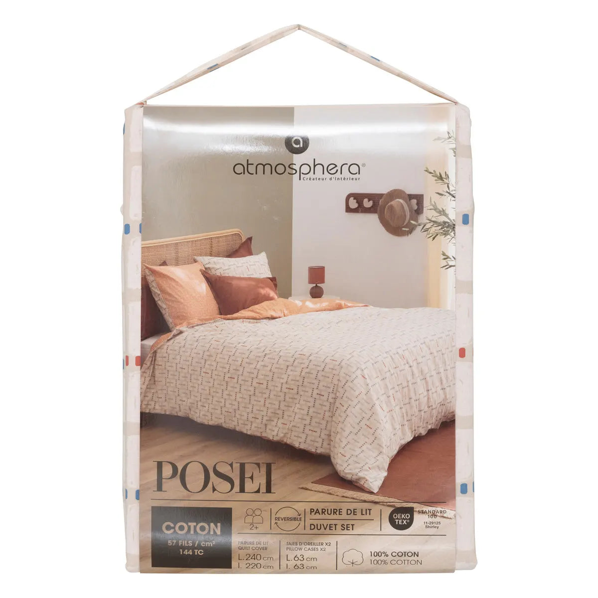 Lenjerie de pat atmosfera Posei, Bumbac, 240x220 cm