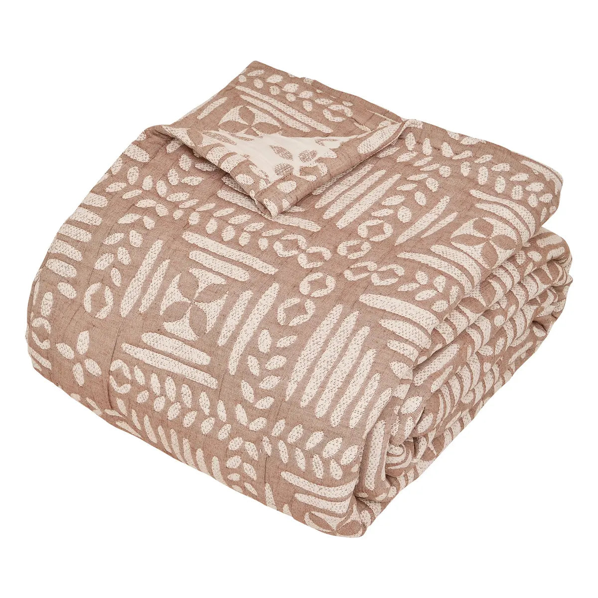 Pătură Atmosphera Etnik, 240x260 cm, Teracotă