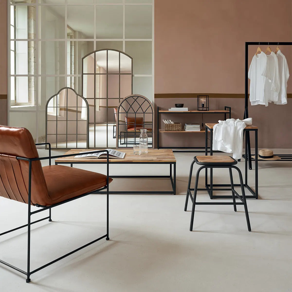 Masă de cafea Atmosphera Edena, 115x65 cm, Negru