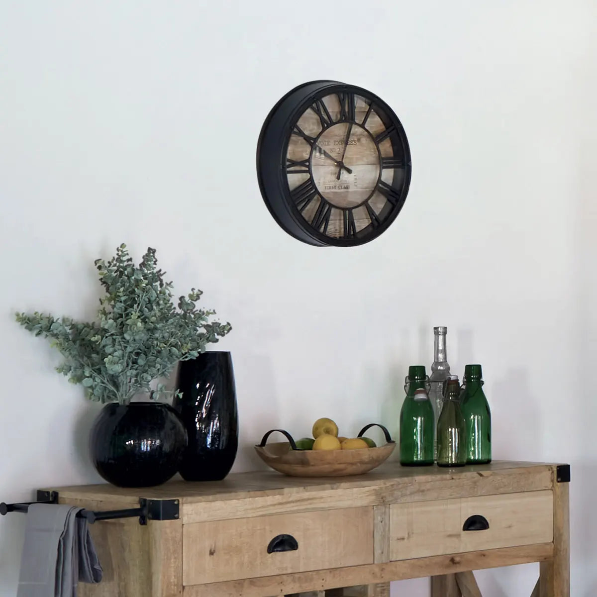 Ceas de perete Atmosphera Enzo, Ø39x7 cm, Plastic