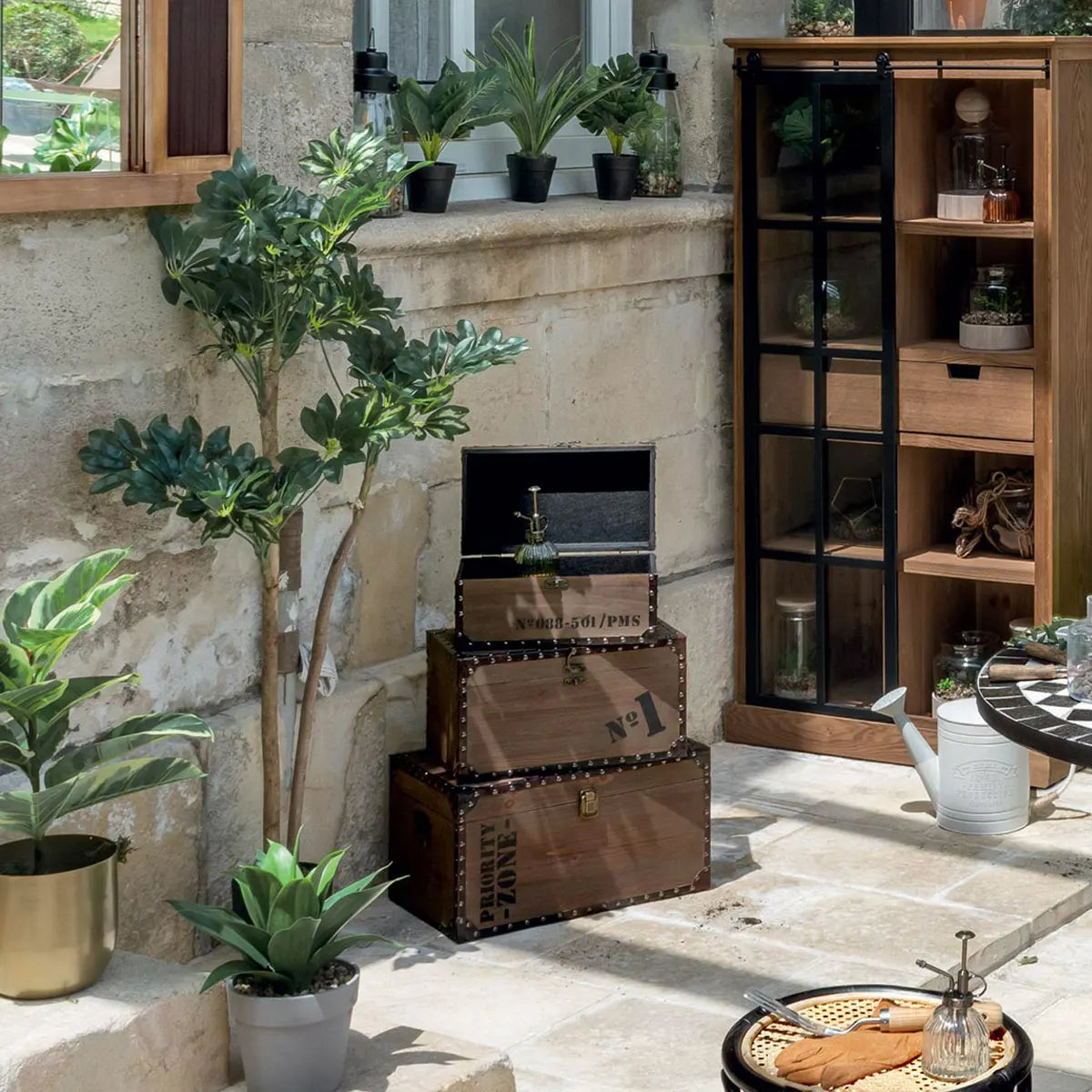 Set cutii depozitare Atmosphera Allan, 4 buc., MDF