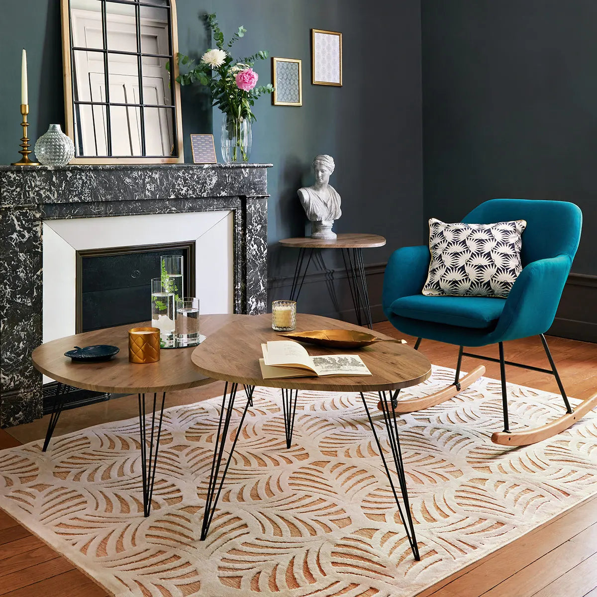 Masă de cafea Atmosphera Neile, MDF, 69x54x60 cm