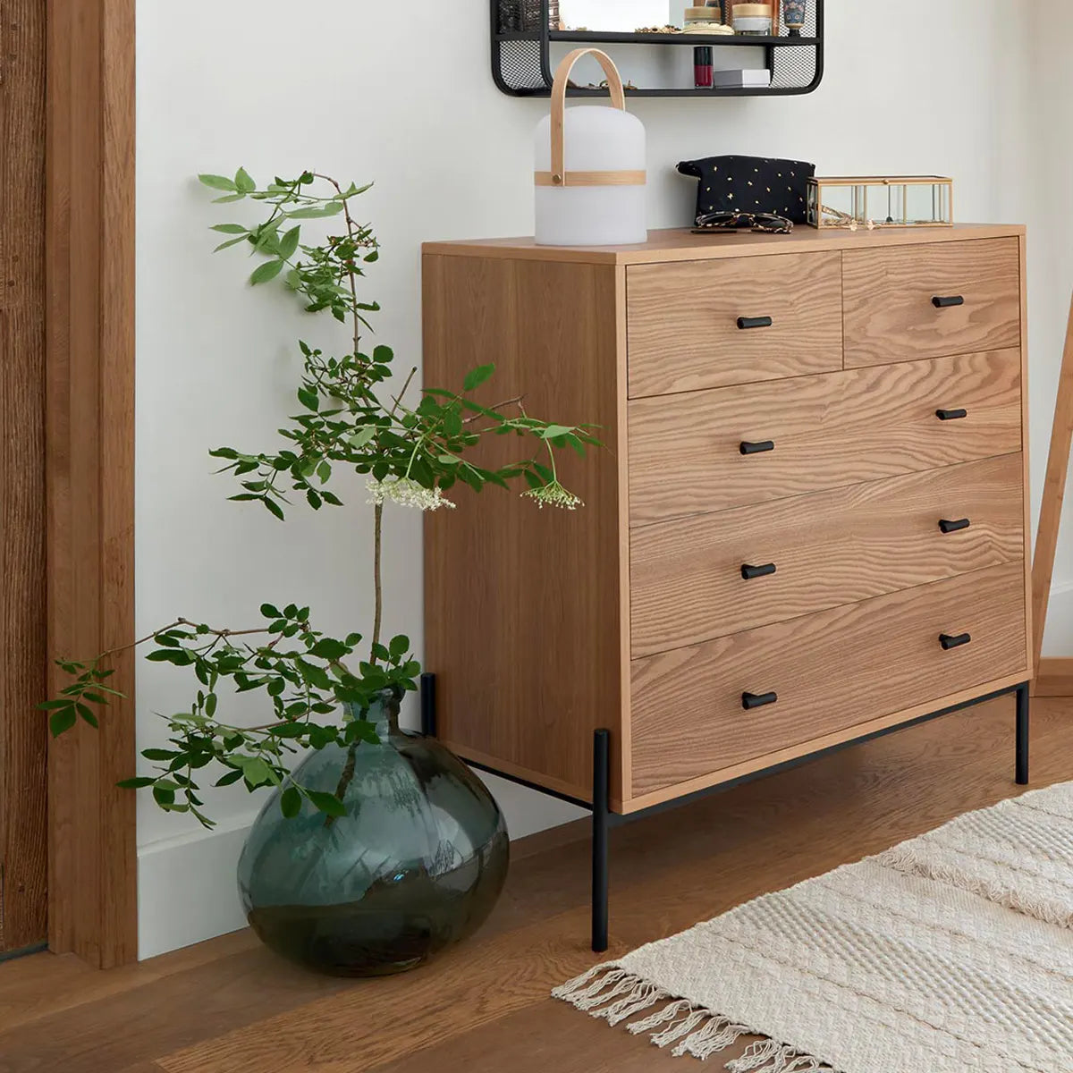 Vază Atmosphera Uly, sticlă, 33 cm