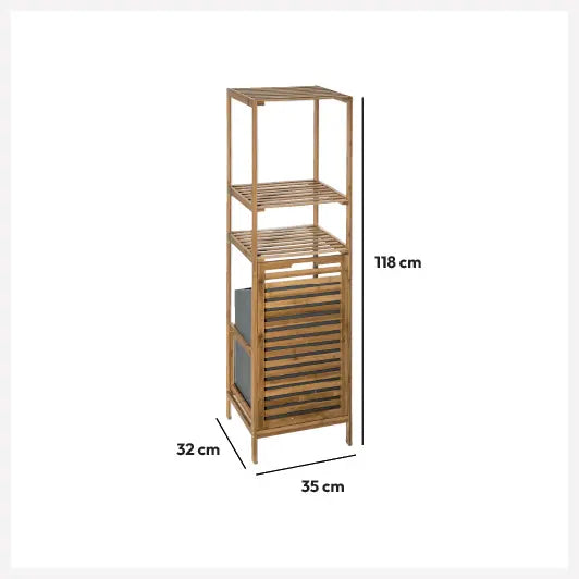 Raft de baie 5five Mix n'Modul, cu coș de rufe