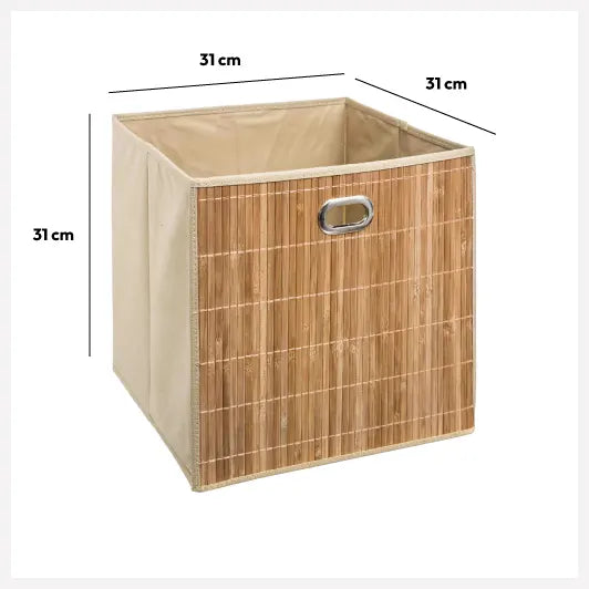 Coș de depozitare 5five, Bambus, 31x31 cm