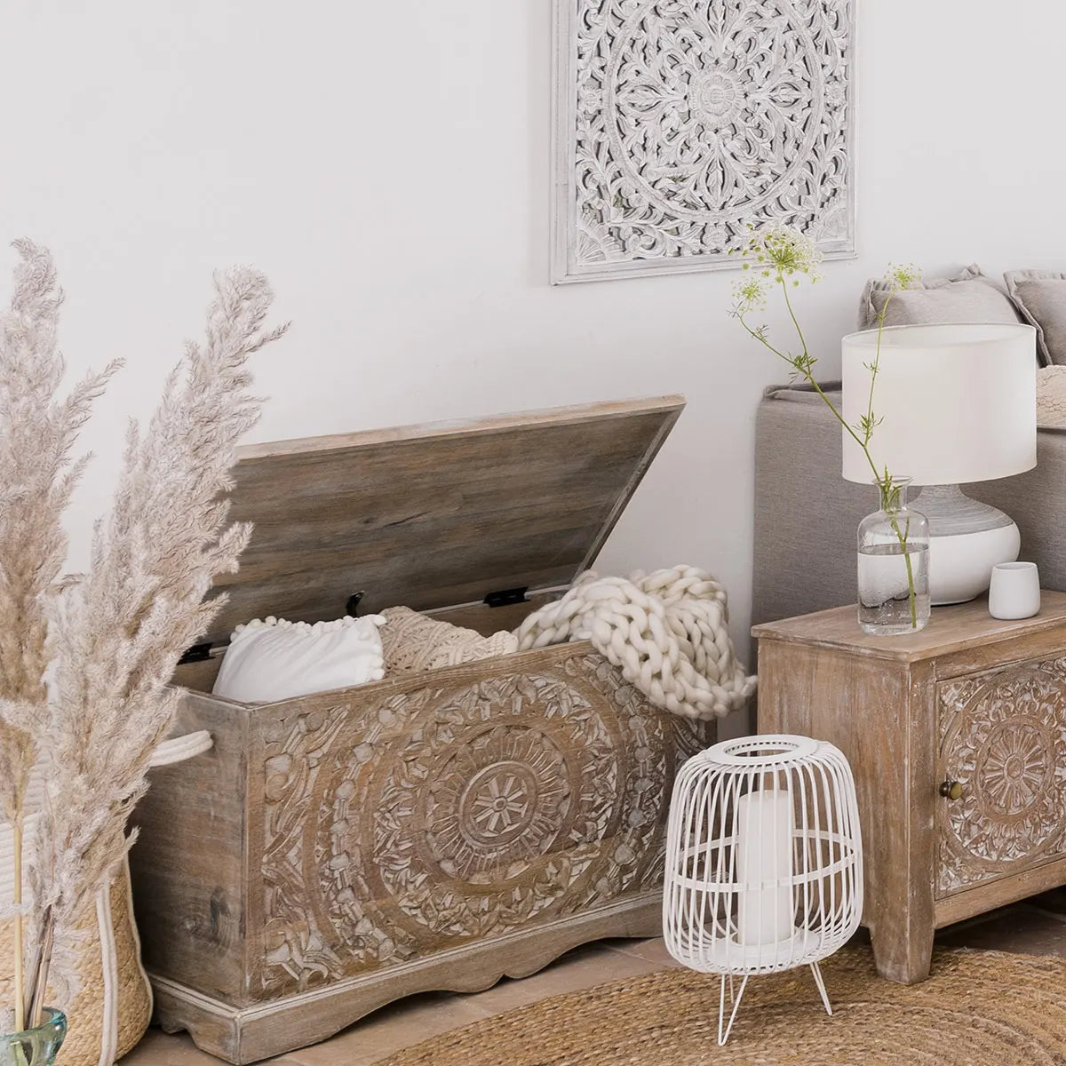 Dulap de depozitare Atmosphera Shirel, lemn de mango