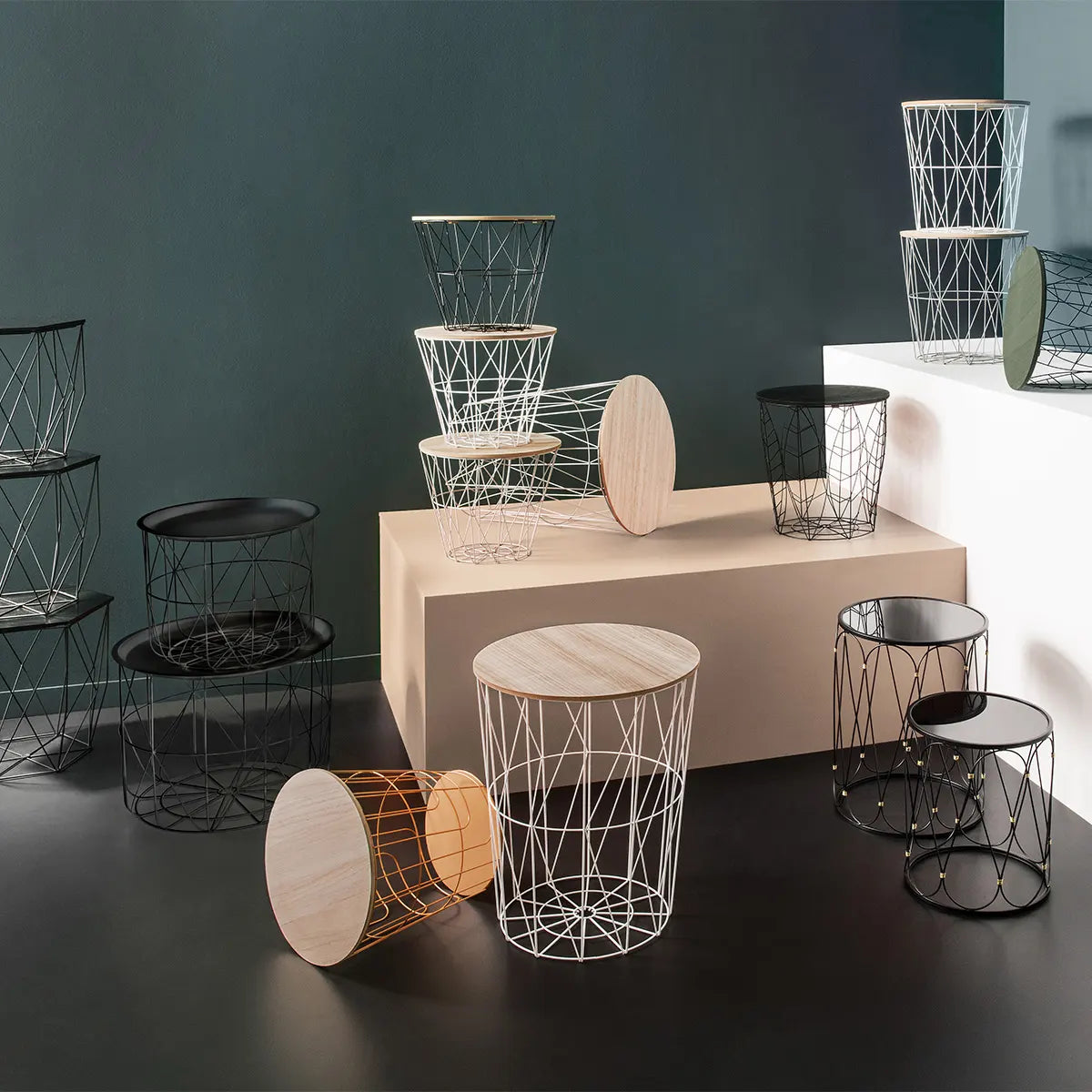 Masă laterală Atmosphera Kumi, Metal, 38 cm