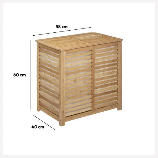 Coș de rufe 5five Sicla, Bambus, 100 l