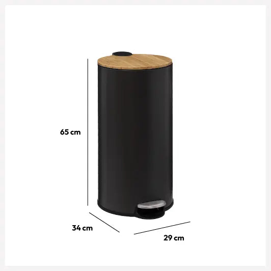 Coș 5five Modern Color, Metal și bambus, 30 L