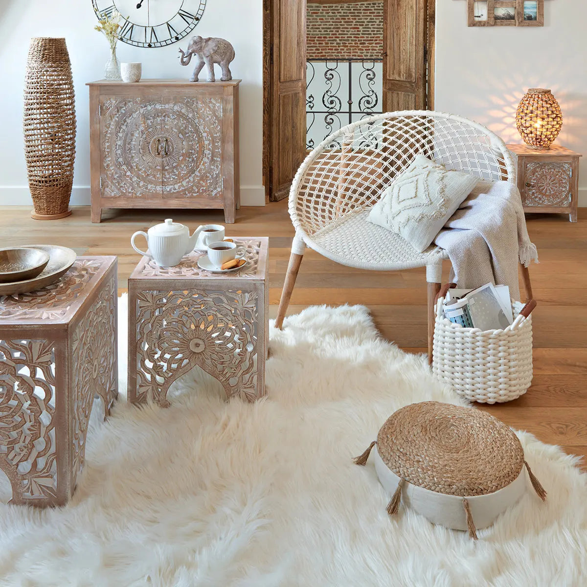 Masă de cafea Atmosphera Terre Sauvage, 2 piese