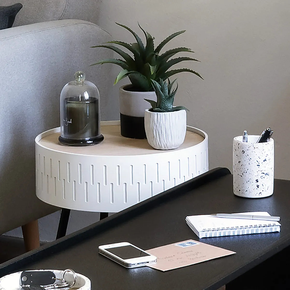 Masă de cafea cu spațiu de depozitare Shiro