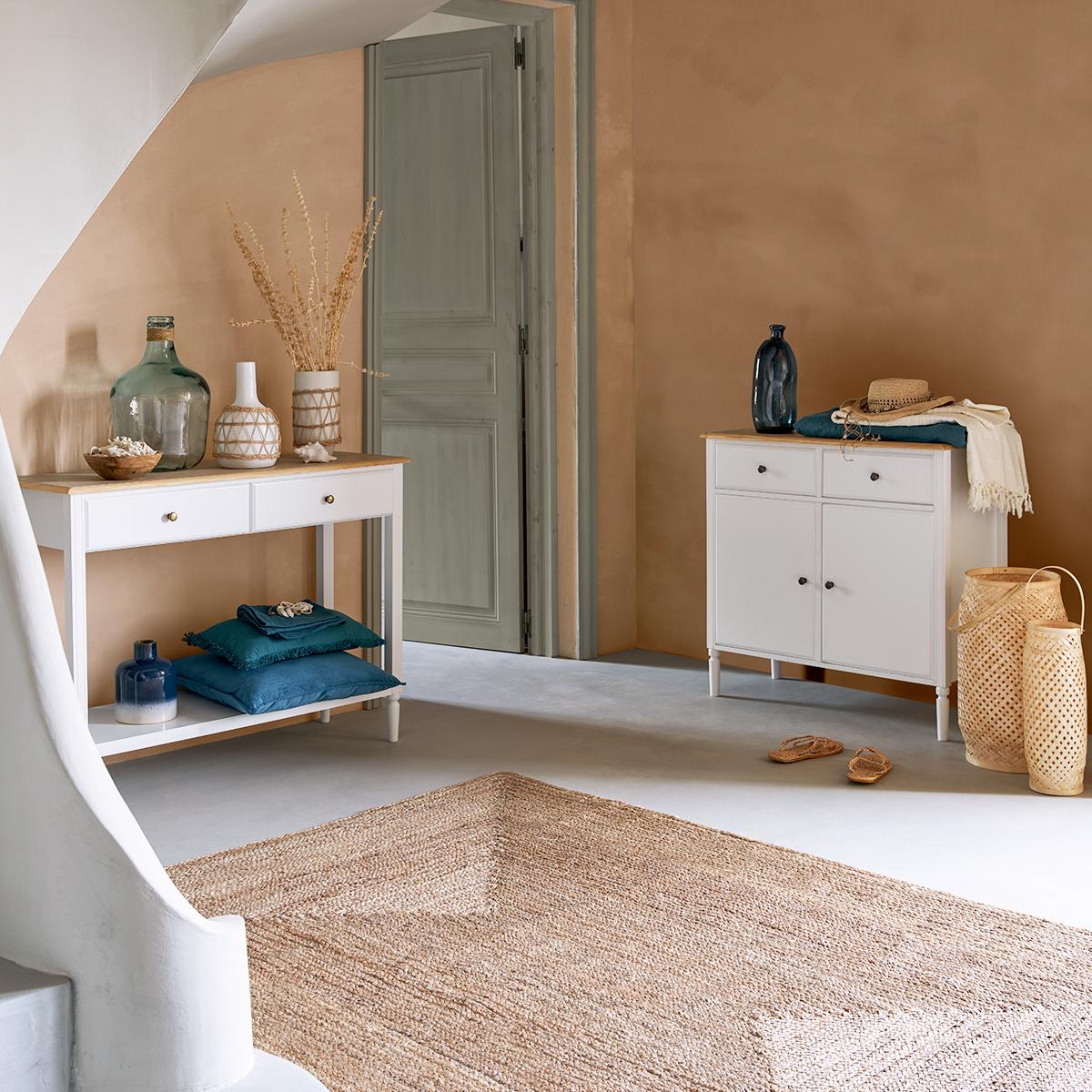 Masă consolă Atmosphera Solen, 110 cm, Alb