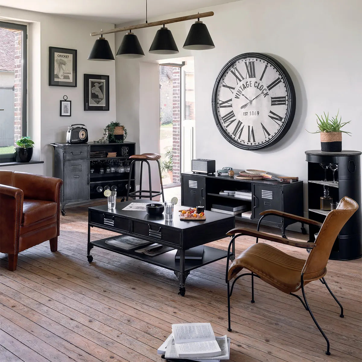 Fotoliu atmosferă Hoper, piele